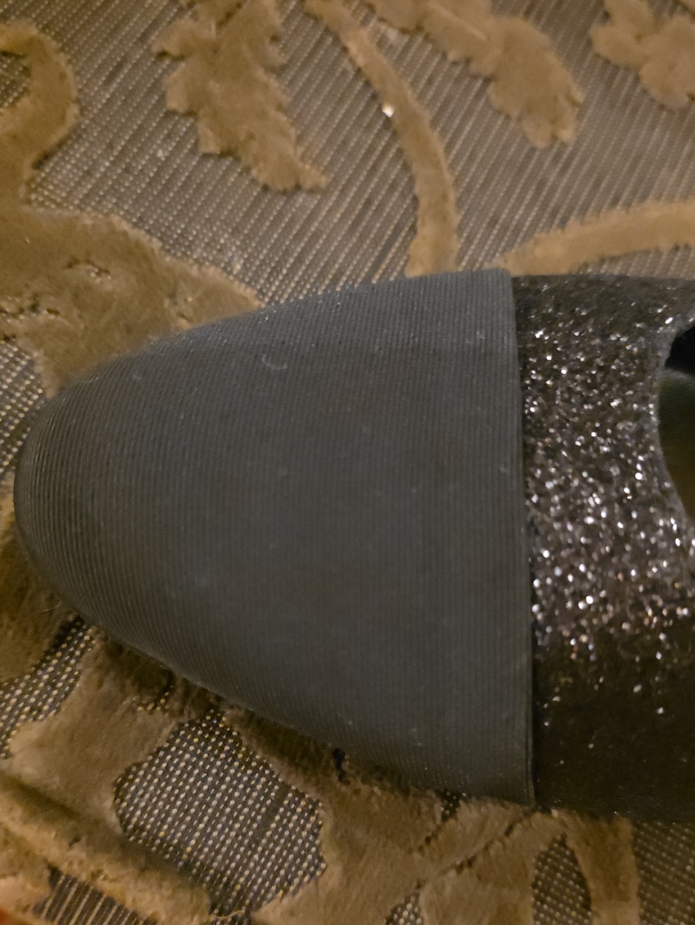 Stunahome Women’s Black Glitter Slingback Pointed Toe Heels Size 10 New - Picture 9 of 10